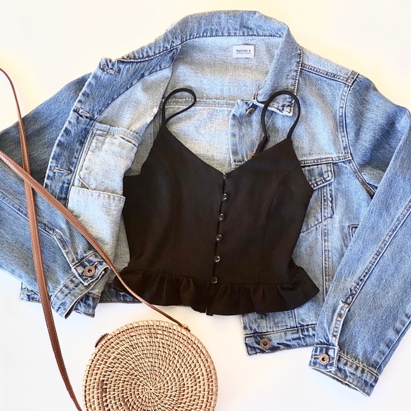 New Medium Washed Denim Jean Jacket - Picture 6 of 11